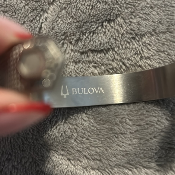 Unisex SS cuff Bulova bracelet - Picture 2 of 5